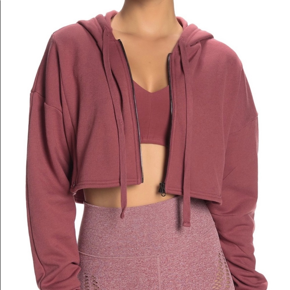 ❌SOLD❌Alo Yoga Extreme Crop Hoodie - Picture 1 of 2